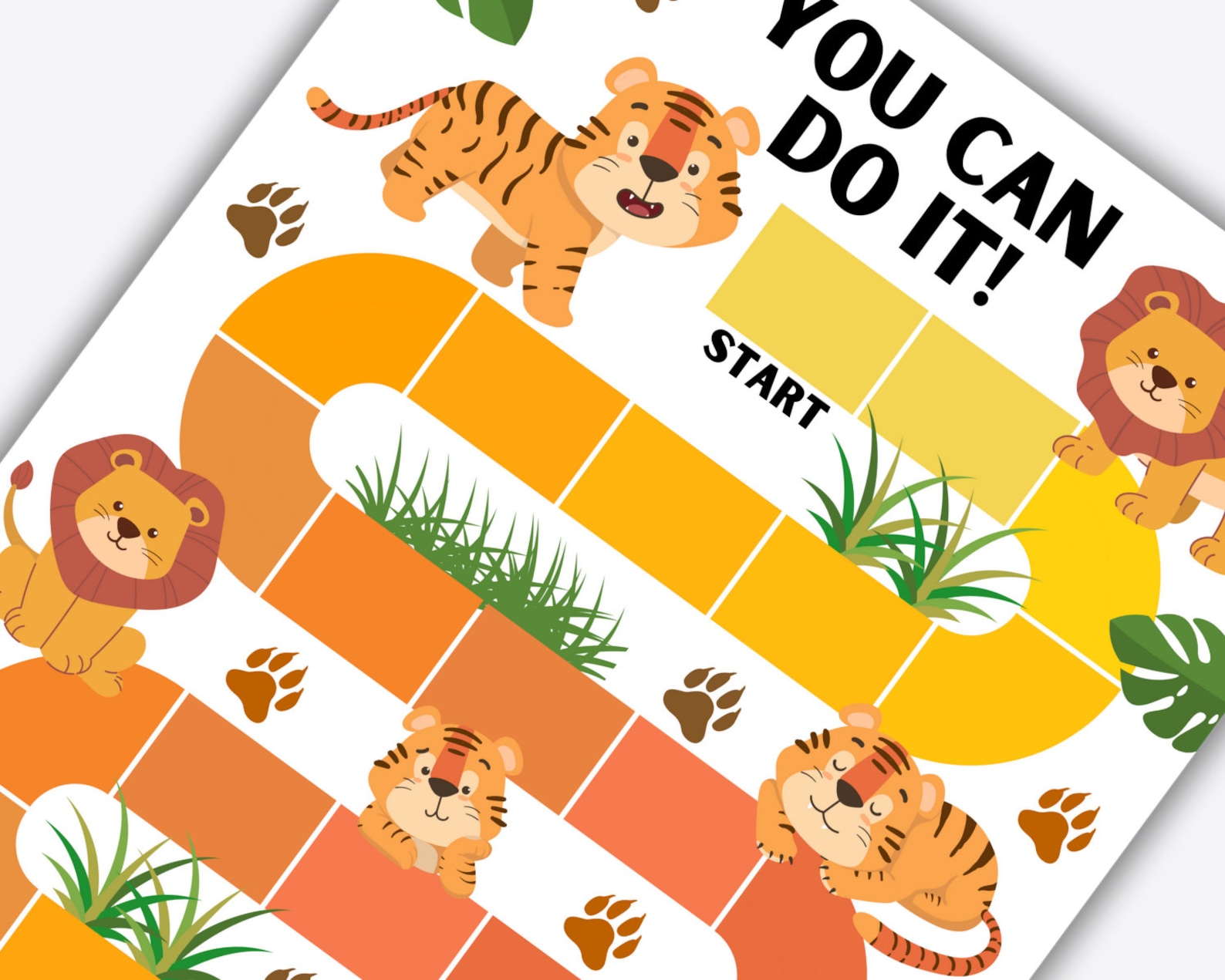 Tiger Chart Examples Lion & Tiger Reward Chart: Kids Behavior Tracker (PDF) - Etsy