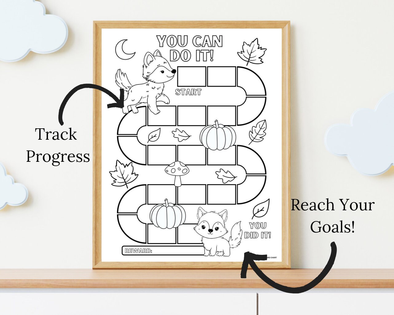 Printable Halloween Reward Chart Coloring Pages, Kids Fall Reward Chart ...