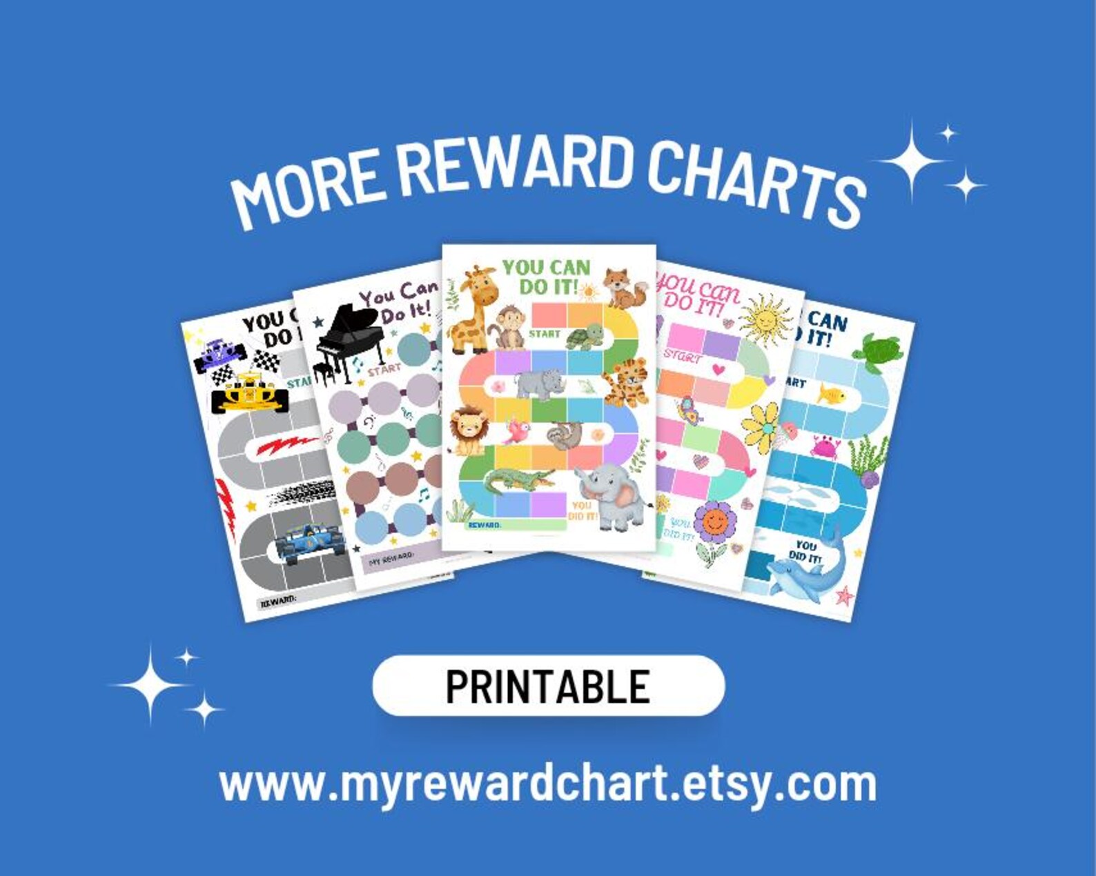 Outer Space Reward Chart for Kids – Printable Sticker Chart, Behavior ...