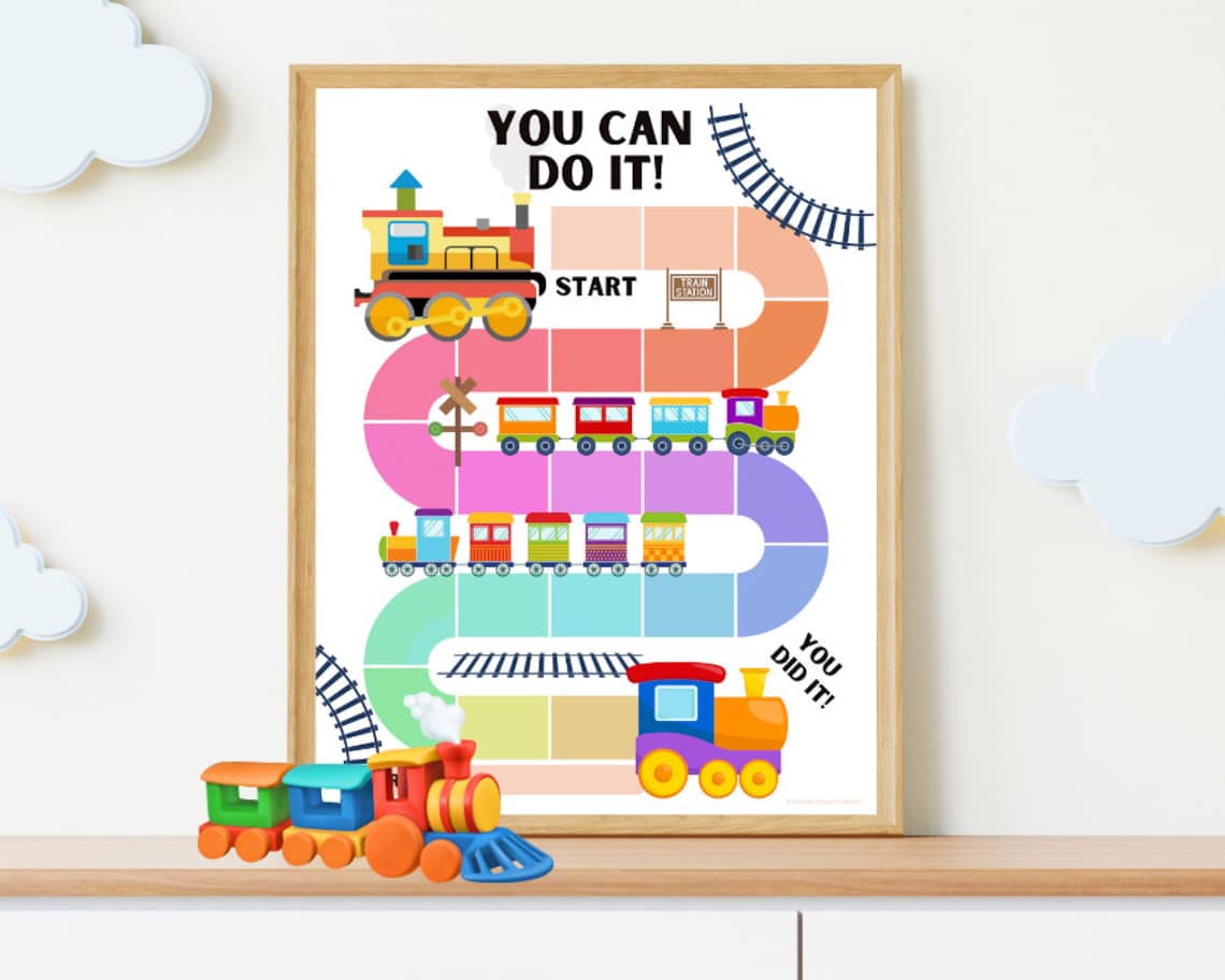 Train Reward Chart, Behavior Charts for the Home, Reward Chart Kids ...