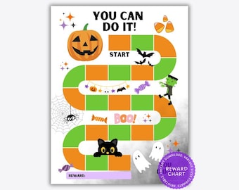 Halloween Reward Chart Printable: Spooky Classroom Behavior Incentive (Editable PDF)