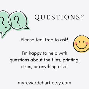 Kids Reward Chart, Printable Zoo Animal Potty Training US Letter Digital Download image 7