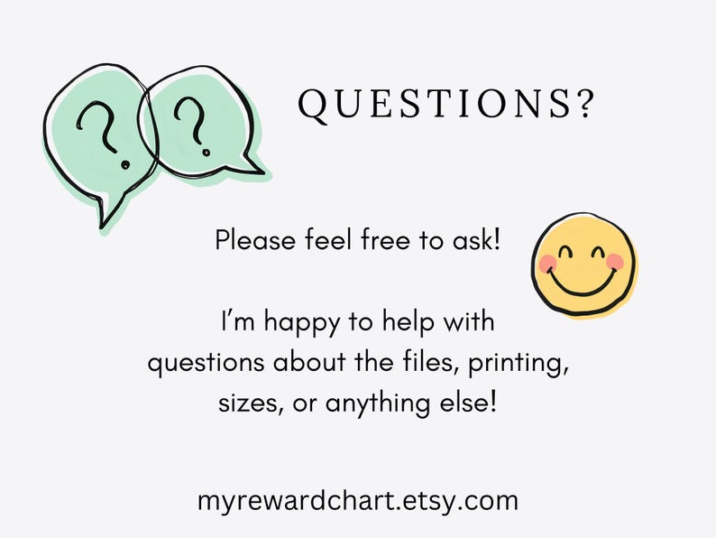 Kids Reward Chart, Printable Zoo Animal Potty Training US Letter Digital Download image 7