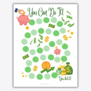 Printable Money Goal Progress Tracker Printable Reward Chart - Etsy