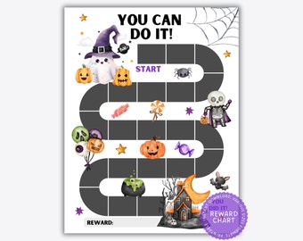 Halloween Reward Chart: Kids Fall Habit Tracker (Printable PDF)