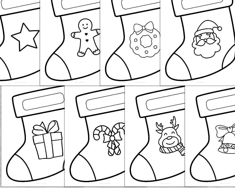 Printable Christmas Stocking, Printable Christmas Craft for Kids ...