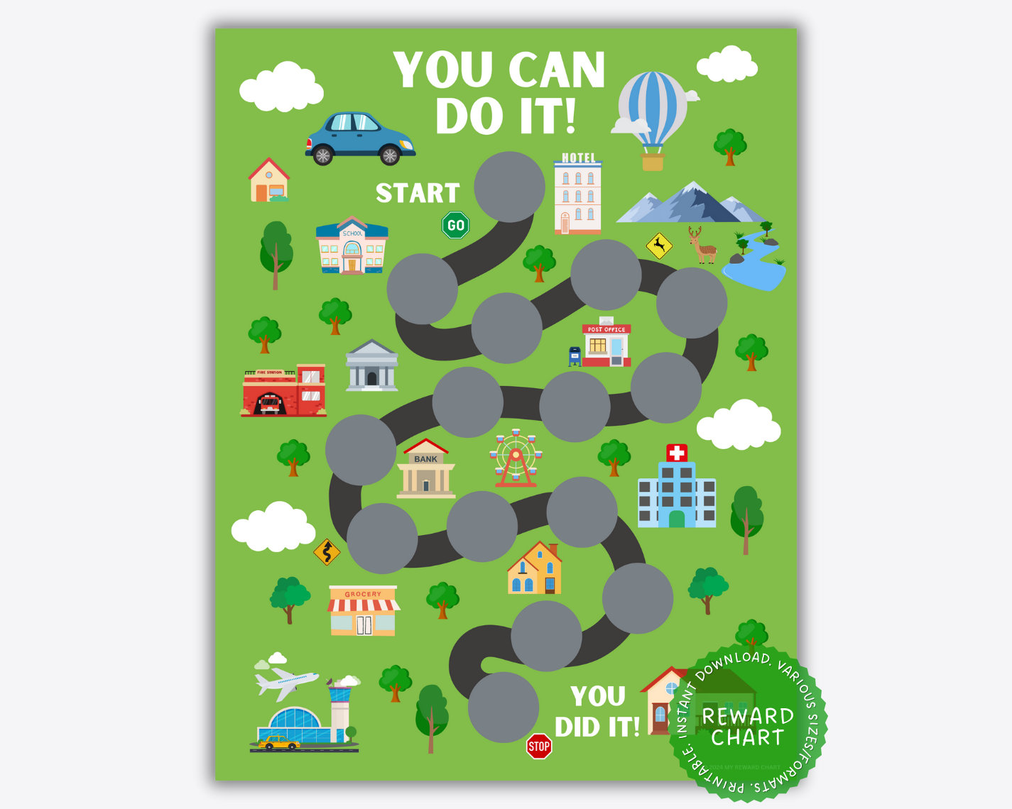 Car Reward Chart Printable, Sticker Chart Boy, Cars Reward Chart ...