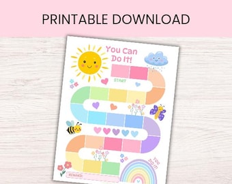 Rainbow Reward Chart, Printable Behavior Chart, Toddler Chore Chart, Star Incentive, Classroom Routine Tracker, Kids Reward Chart