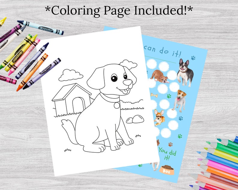 Dog Reward Chart Printable: Kids Behavior Tracker (PDF) - Etsy