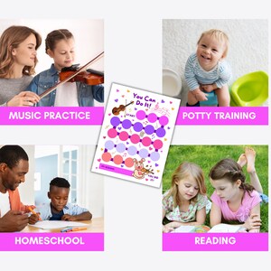 Printable Violin Practice Reward Chart: Kids Music Learning (PDF, PNG ...