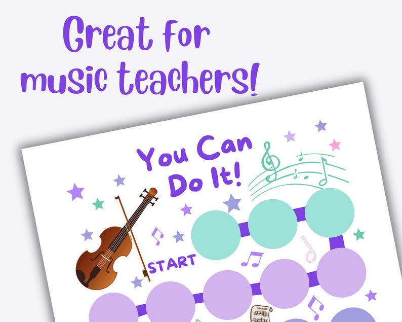 Printable Violin Practice Reward Chart (PDF & PNG) - Etsy