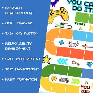 Video Game Reward Chart: Kids Behavior & Chore Tracker (printable) - Etsy