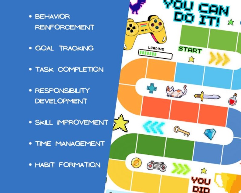 Video Game Reward Chart: Kids Behavior & Chore Tracker (printable) - Etsy