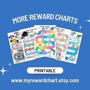 Printable Reward Chart for Kids, Behavior Sticker Chart, Habit Tracker ...