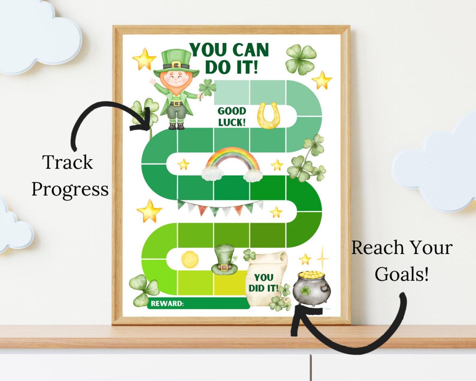 Leprechaun Reward Chart: St. Patrick's Day Kids Behavior (PDF) - Etsy