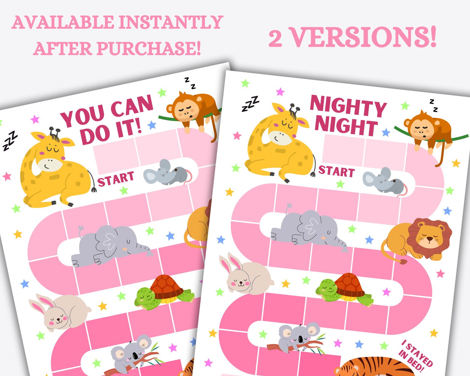 Sleep Reward Chart, Kids Reward Chart, Night Habit Tracker, Toddler