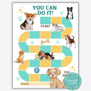 Beloningstabel honden: zindelijkheidstraining, gedragstracker (pdf)