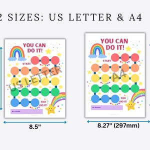 Printable Rainbow Reward Chart: Kids Chore & Habit Tracker (PDF) - Etsy