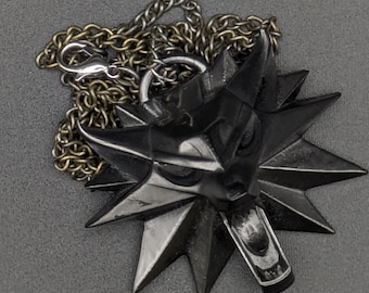 The Witcher 3 - Wolf Medallion Pendant - Witcher 3 Cosplay - The Witcher Present - Video Game Jewlery