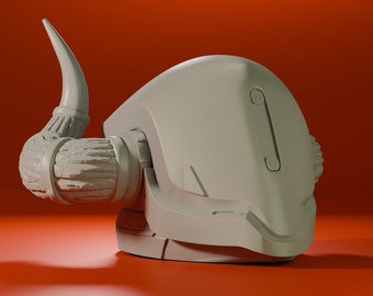 Impresión 3D del casco de Lord Shaxx de Destiny 2 - Réplica/casco impreso en 3D - Destiny - Accesorios - Cosplay - Lord Shaxx - El Crisol - Hazlo tú mismo - Cayde-6