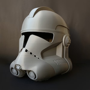 Capacete Clone Trooper Fase 2 Impressão 3D - Capacete impresso 3D/Réplica - Star Wars - Adereços - Cosplay - Clone Wars