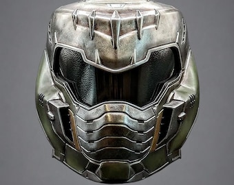 Doom The Dark Ages Slayer Helmet - 3D Printed Helmet/Replica - Doom Eternal - Props - Cosplay - Helmet - DIY - Slayer Helmet