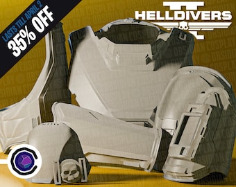 Helldivers 2 B-01 Tactical Armor Cosplay 3D Print - 3D Printed Helmet/Replica - Helldivers - Props - Cosplay - Armor - DIY - B-01 Helmet