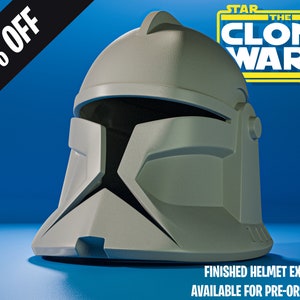 Capacete Clone Trooper Animado Fase 1 Cosplay Impressão 3D - Capacete/Réplica Impresso 3D - Guerras Clônicas - Adereços - Cosplay - Capacete - DIY - Star Wars