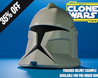 Animated Phase 1 Clone Trooper Helmet Cosplay 3D Print - 3D Printed Helmet/Replica - Clone Wars - Props - Cosplay - Helmet - DIY - Star Wars