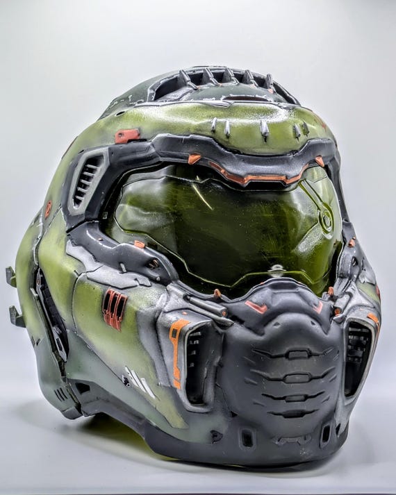 Doom Slayer Helmet Cosplay 3D Print - 3D Printed Helmet/replica