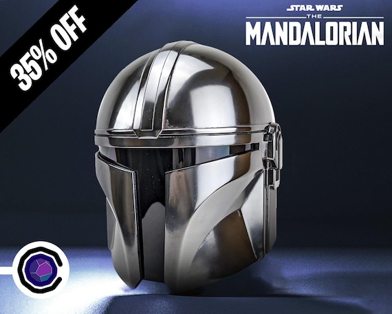 3D Printed the Mandalorian Beskar Cosplay Helmet - 3D Printed