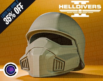 Helldivers 2 Light Gunner Helmet Cosplay 3D Print - 3D Printed Helmet/Replica - Helldivers - Props - Cosplay - Helmet - DIY - B-01 Helmet