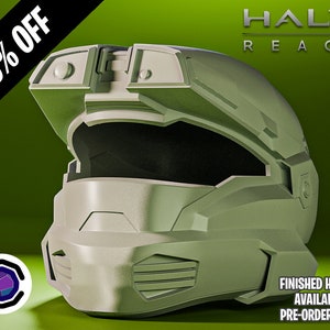 Halo Reach Jun Helmet 3D Print - 3D Printed Helmet/Replica - Halo - Props - Cosplay - Spartan Helmet - DIY - Halo Helmet - Halo