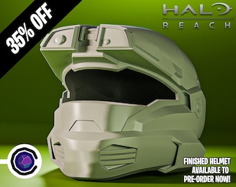 Halo Reach Jun Helmet 3D Print - 3D Printed Helmet/Replica - Halo - Props - Cosplay - Spartan Helmet - DIY - Halo Helmet - Halo