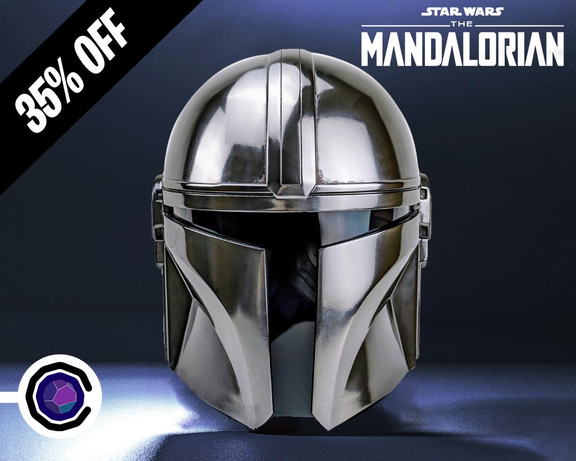 3D Printed the Mandalorian Beskar Cosplay Helmet - 3D Printed