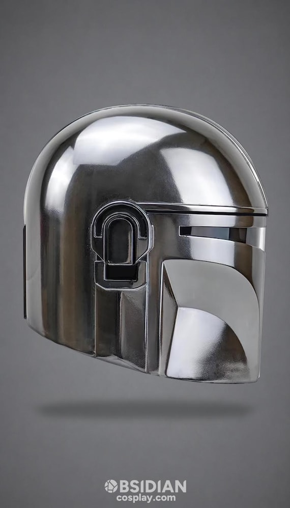 3D Printed the Mandalorian Beskar Cosplay Helmet - 3D Printed