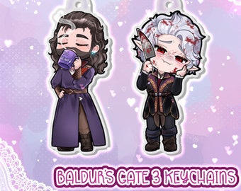 Astarion and Gale Keychain/Charm 2"