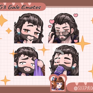Gale Baldur&#39;s Gate 3 Twitch Emotes