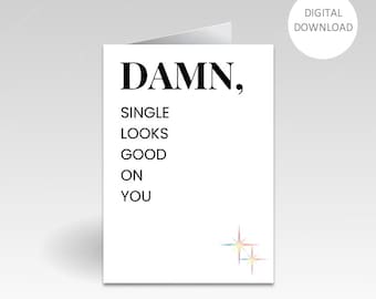 Humorous Breakup Card | Funny Divorce Gifts | Funny Breakup Card | Witty Breakup Card | Snarky Divorce Card
