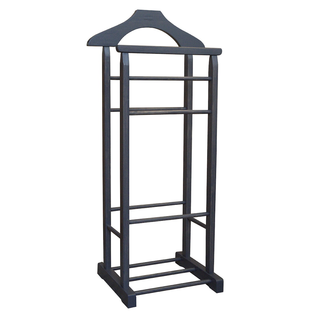 Solid Wood Valet Stand – Elegant Men's Suit Rack – Minimalist Design ...
