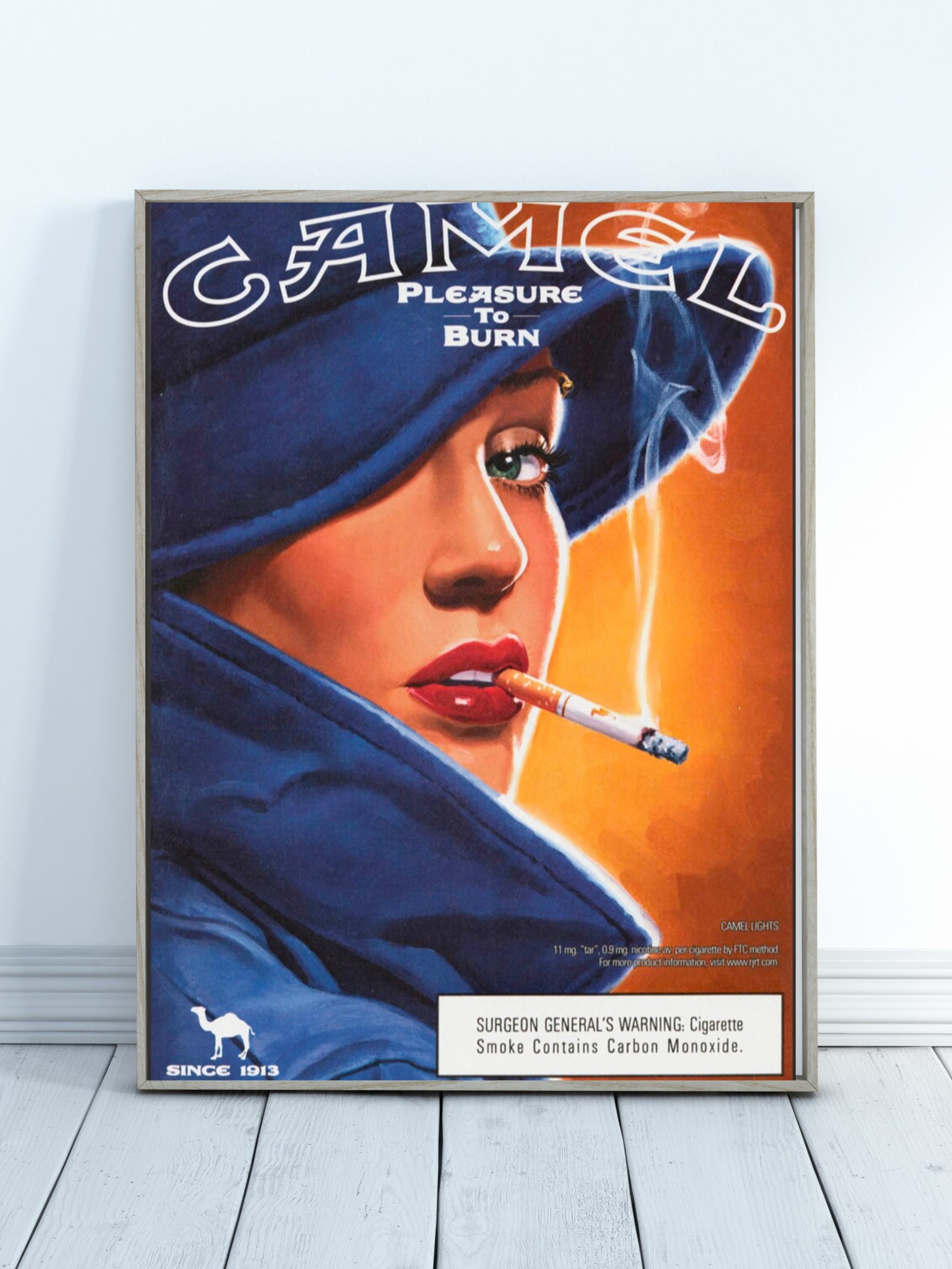 vintage camel cigarette ads Vintage Camel Cigarette print