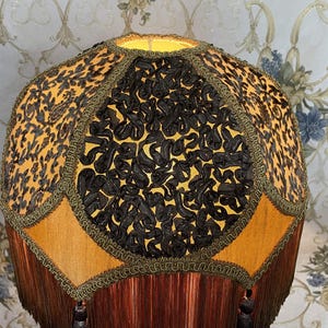 Lampshade Brown Gold Lampshade Table Lampshade Victorian Lampshade ...