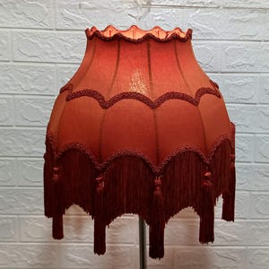 lampshade orange lampshade table lampshade victorian lampshade/floor lampshade/velvet lampshade/vintage lampshade/pendant lampshade/shade
