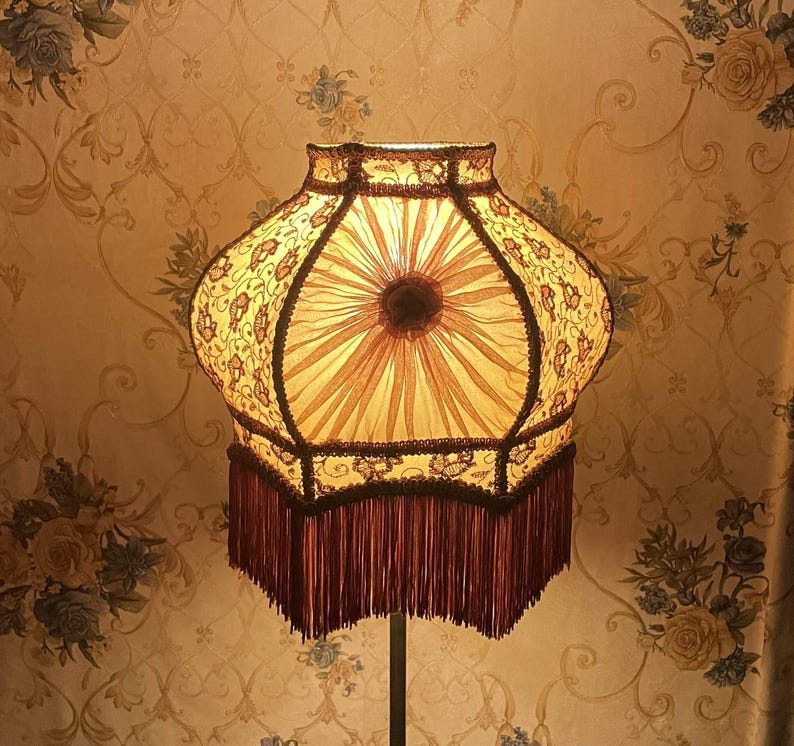 Gold Lace Lampshade