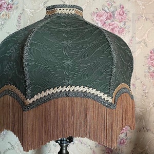 lampshade/sage green lampshade/victorian lampshade/table lampshade/floor lampshade/retro lampshade/vintage lampshade/ceiling lampshade/shade