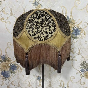 Lampshade Brown Gold Lampshade Table Lampshade Victorian Lampshade ...