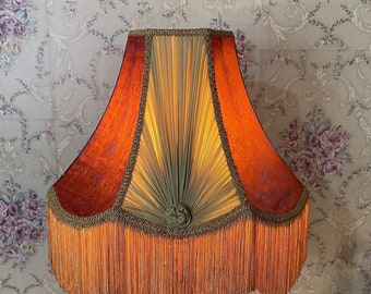 lampshade/red lampshade/victorian lampshade/fabric lampshade/table lampshade/floor lampshade/ceiling lampshade/shade/velvet lampshade