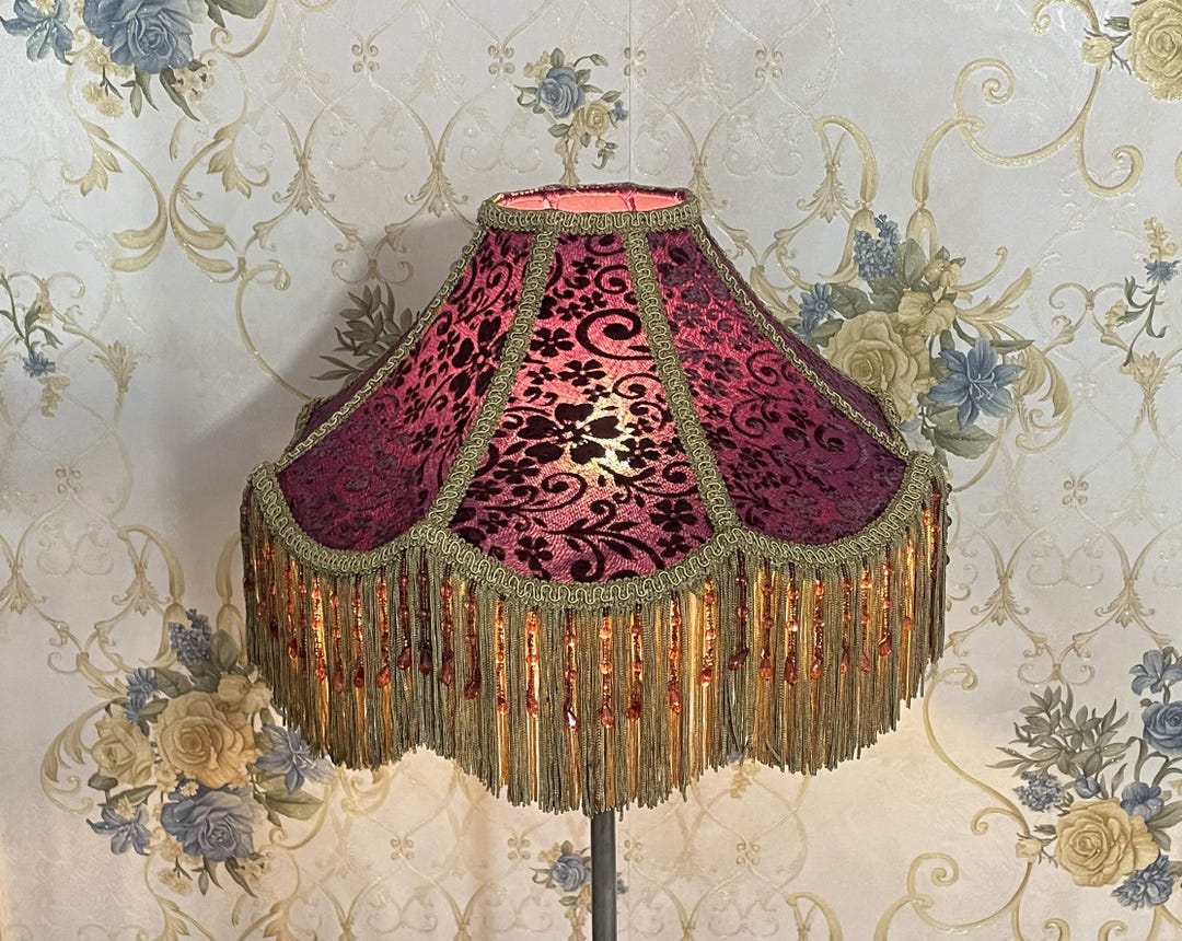 Victorian Lamp Shades With Fringenull