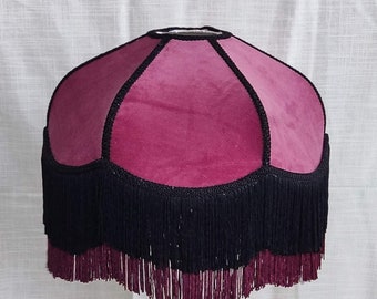 lampshade/burgundy lampshade/victorian lampshade/fabric lampshade/table lampshade/floor lampshade/ceiling lampshade/shade/velvet lampshade