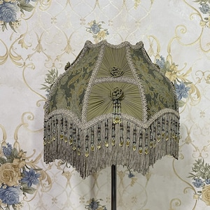 Lampenschirm Bodenlampenschirm Tischlampenschirm viktorianischer Lampenschirm Stehlampenschirm/Samtlampenschirm/Vintage-Lampenschirm/Pendellampenschirm